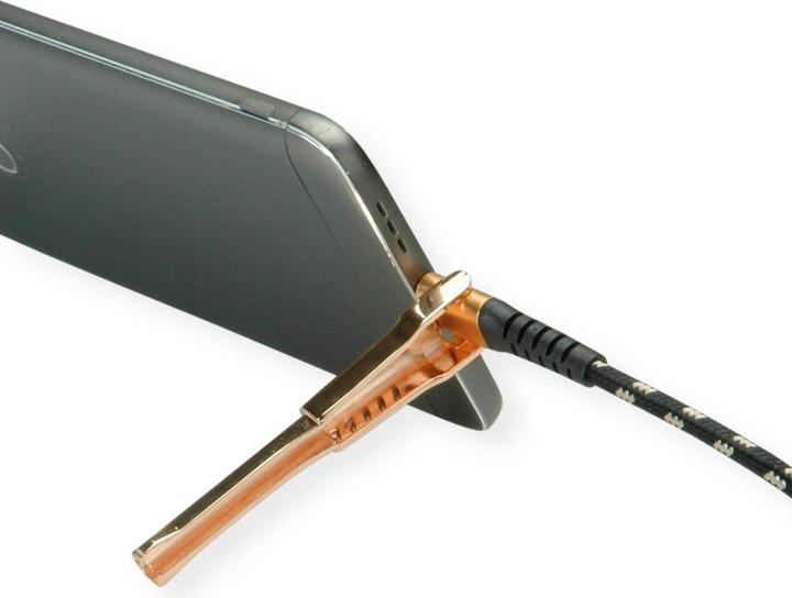 Actual product image Roline Gold Lightning cable (1 m, USB 2.0)
