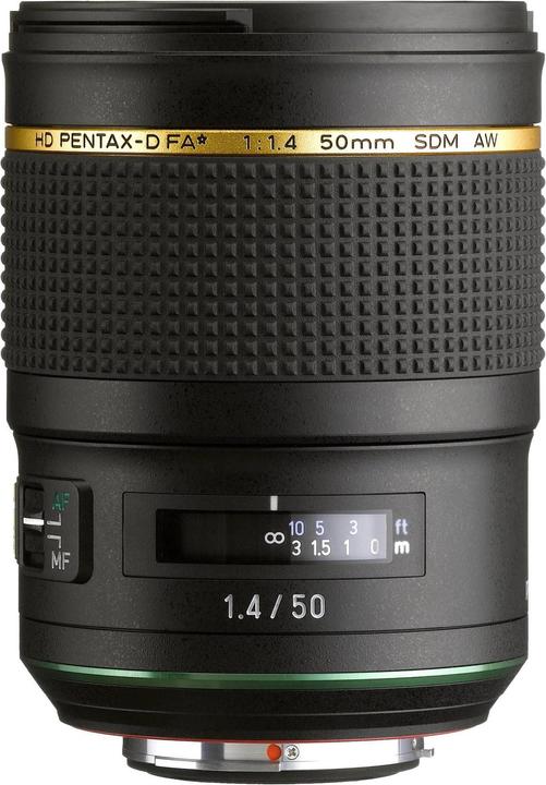 Image du produit Pentax HD FA 50mm / 1.4 SDM AW (Pentax K, Plein format, APS-C / DX, Micro Four Thirds)