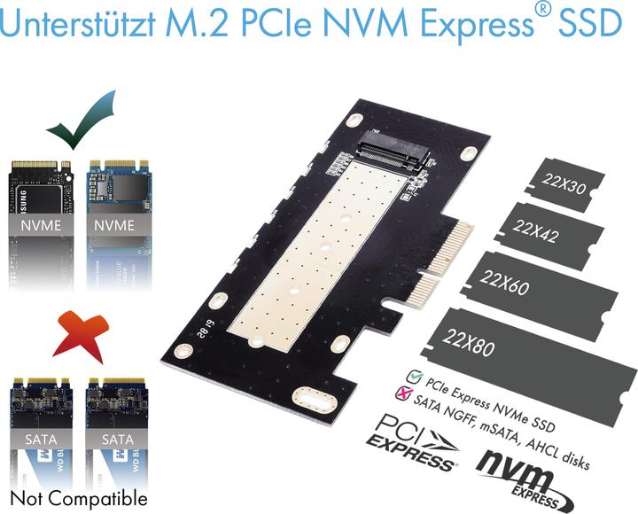 Actual product image Icy Box IB-PCI214M2-HSL (PCI Express 3.0 x4)