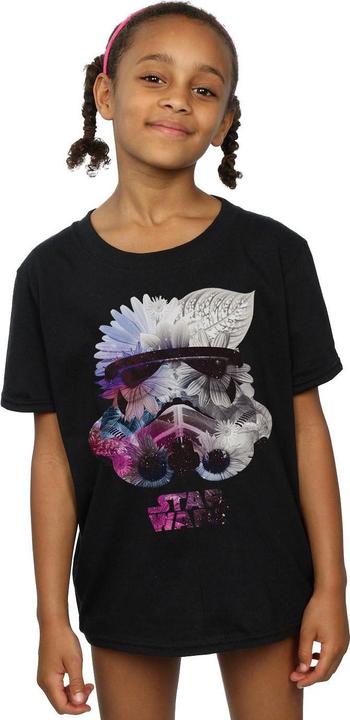 Produktbild Star Wars Stormtrooper Floral Helmet TShirt Mädchen (128)