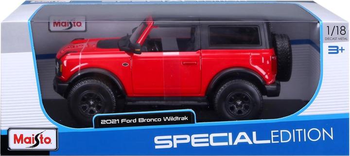 Produktbild Maisto Ford Bronco Wildtrak 2021 1/18 red