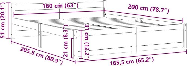 Actual product image VidaXL Camala (160 x 200 cm)