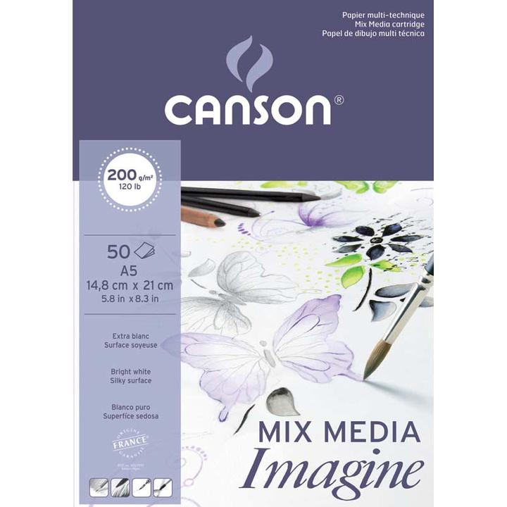 Image du produit Canson Bloc de croquis Imagine, DIN A5, 200 g/qm (A5)