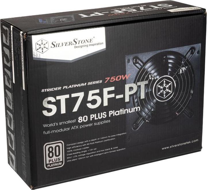 Immagine prodotto Silverstone SST-ST75F-PT v1.1 Strider 80 PLUS Platinum, modulare - 750 Watt (750 W)