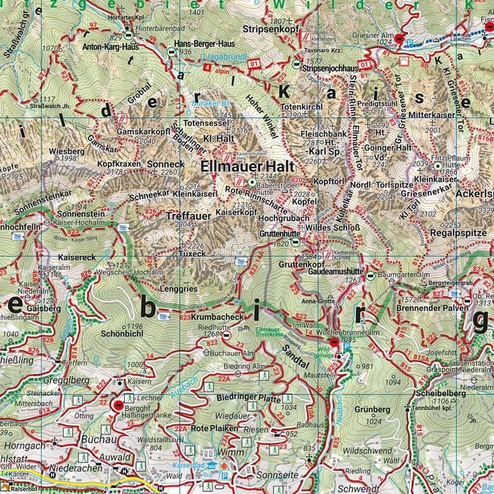 Actual product image Kitzbühel, Wander-, Rad- und Freizeitkarte 1:50.000, freytag & berndt, WK 301 (freytag & berndt, Italian, English, German)
