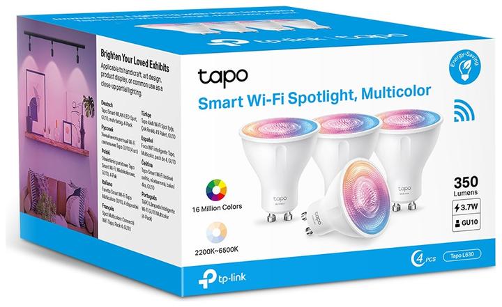 Immagine prodotto TP-Link Tapo L630 (confezione da 4) (GU10, 3.70 W, 350 lm, 4 x, E)