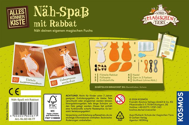 Actual product image Kosmos Sewing fun with Rabbat