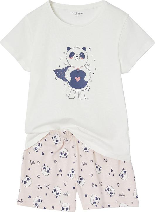Produktbild Vertbaudet 3er-Pack Mädchen Sommer-Schlafanzüge PANDA mit Recycling-Baumwolle (86)