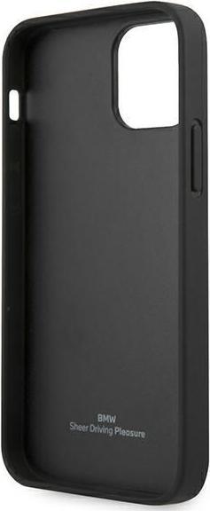 Immagine prodotto BMW Custodia BMHCP12SRCDPK iPhone 12 mini 5,4" czarny/nero Custodia rigida in pelle Deboss (Apple iPhone 12 mini)