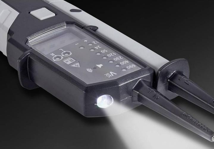 Image du produit Voltcraft VC-55 LCD Testeur de tension bipolaire calibré (ISO) CAT III 1000 V (CAT IV 600V, CAT III 1000V)