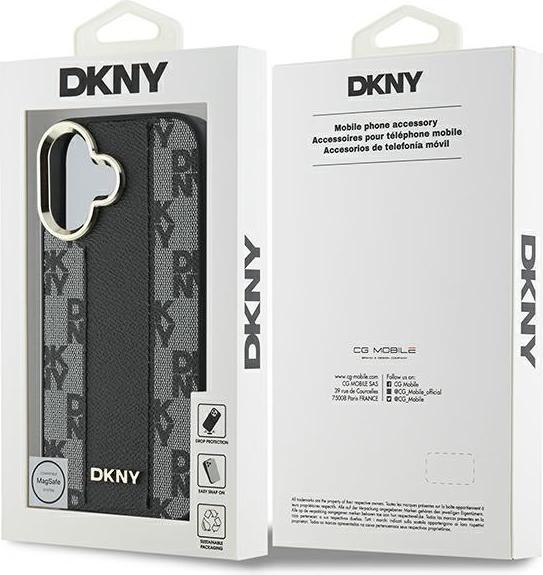 Image du produit DKNY DKHMP16SPCPVSLK iPhone 16 6.1" czarny/black hardcase Motif à damiers Magsafe (Apple iPhone 16)