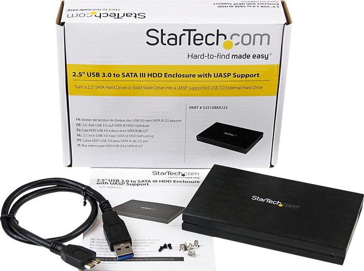Immagine prodotto StarTech USB 3.0 UASP 2.5HDD RECINTO USB 3.0 UASP 2.5HDD (2.5")