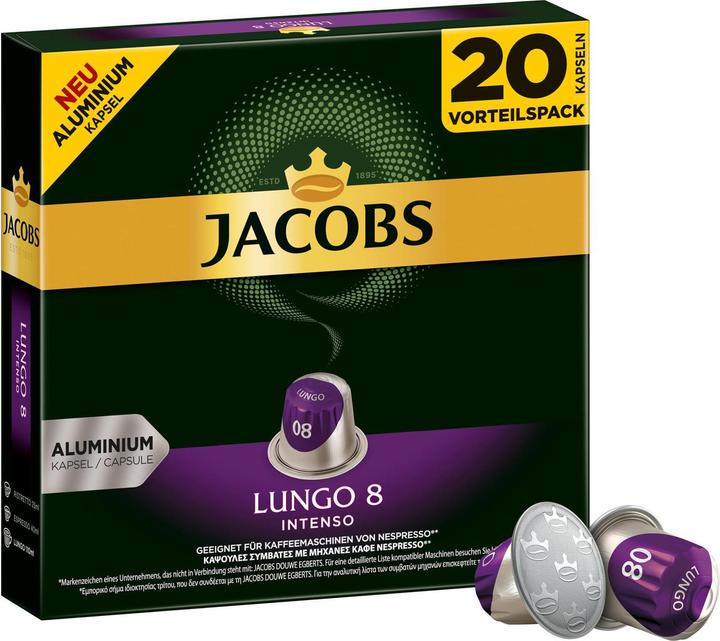 Immagine prodotto Jacobs Lungo 8 Intenso (20 x Porta.)
