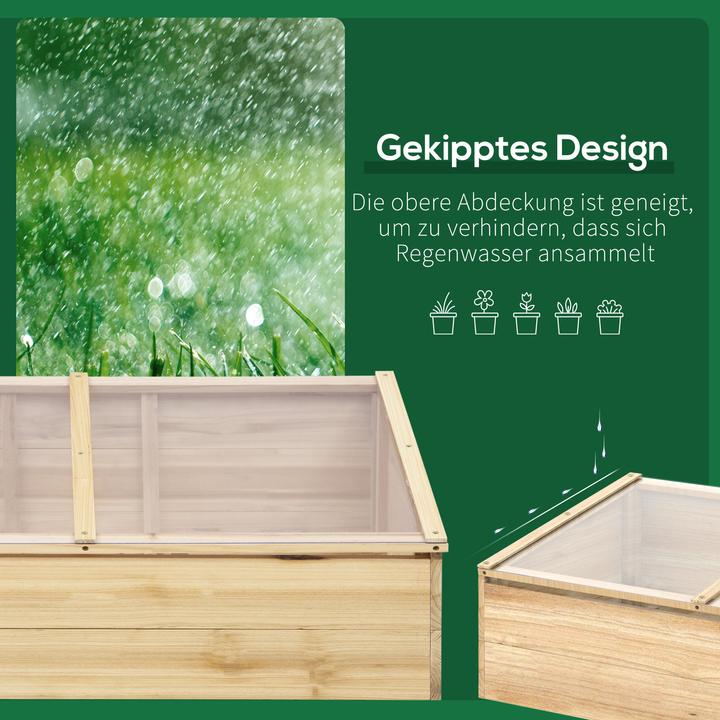 Actual product image Outsunny Wooden greenhouse