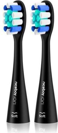 Produktbild Niceboy ION Sonic Lite Ersatzbürstenkopf - Soft, Schwarz, 2 Stück (2 x)