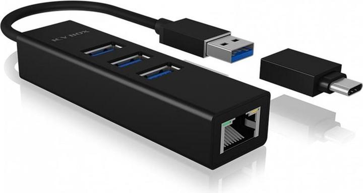 Actual product image Icy Box ICYBOX IB-HUB1419-U3 4x Port USB 3.0 Hub (USB-C, 4 Ports)