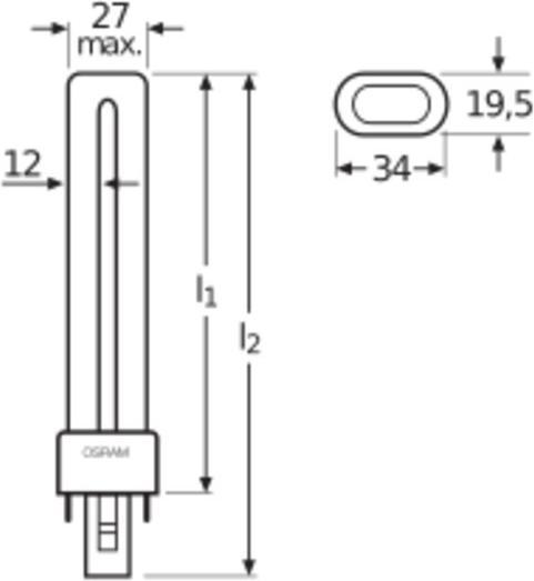 Produktbild Osram Energiesparlampe (G23, 9 W, 600 lm, 1 x, G)