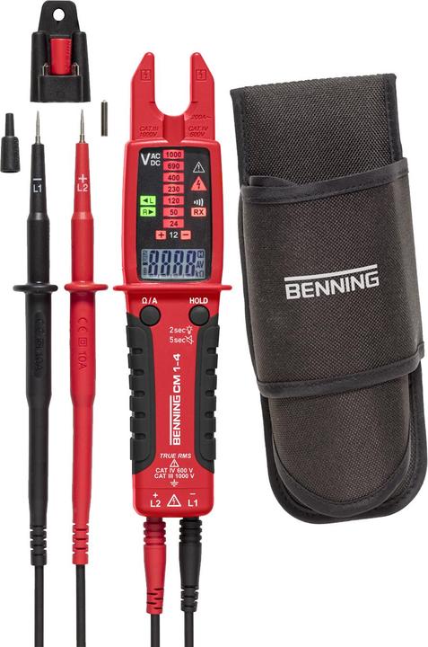 Immagine prodotto Benning CM 1-4 Pinza amperometrica (CAT IV 600V, CAT III 1000V)