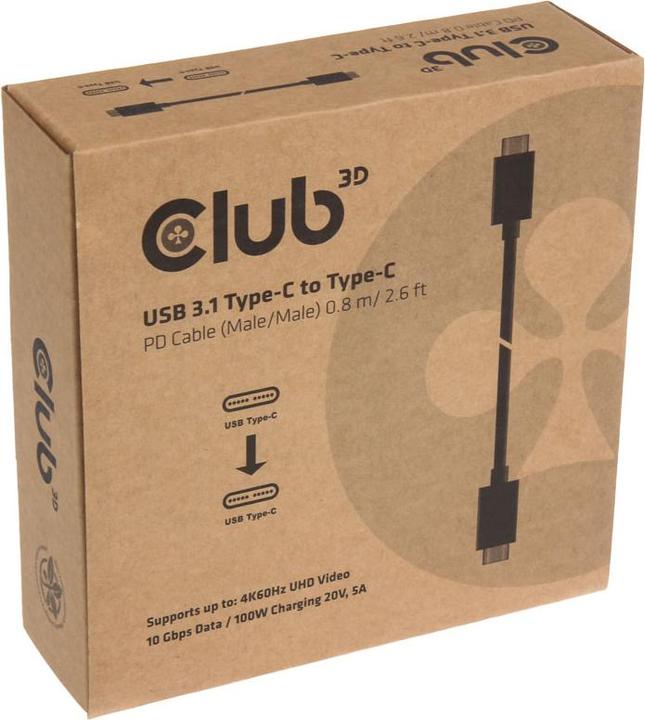 Produktbild Club 3D USB 3.1 (0.80 m, USB 3.1, 100 W)