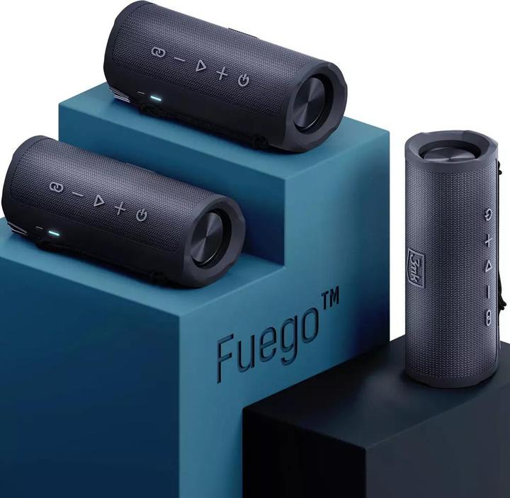 Immagine prodotto 3MK Fuego głośnik bezprzewodowy 30W Bluetooth 5.3 TWS IPX7 czarny/nero (12 h, Porta USB)