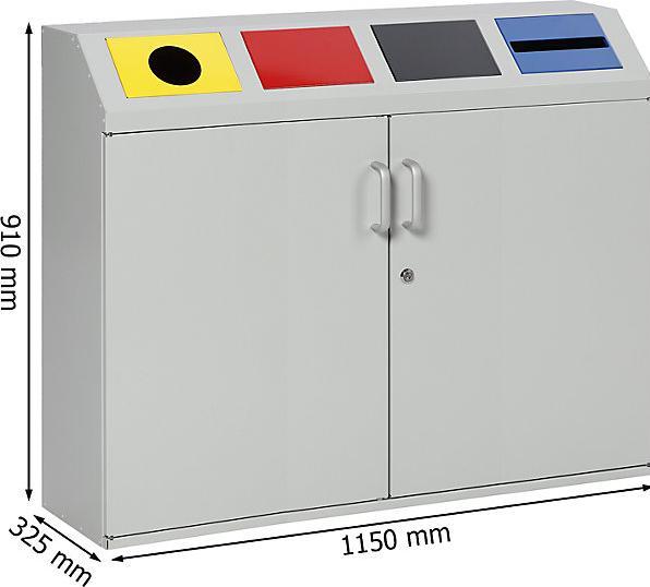 Produktbild eurokraft pro Wertstoffsammelschrank (200 l)