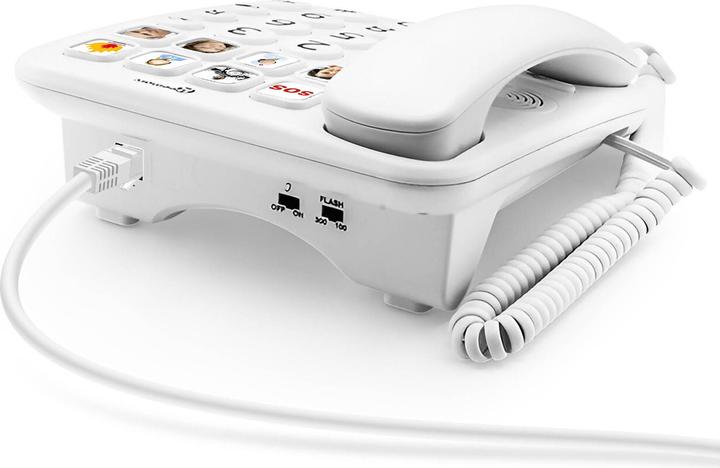 Produktbild Geemarc PhotoPHONE 110 - Verstärktes Telefon mit Fototasten - weiss