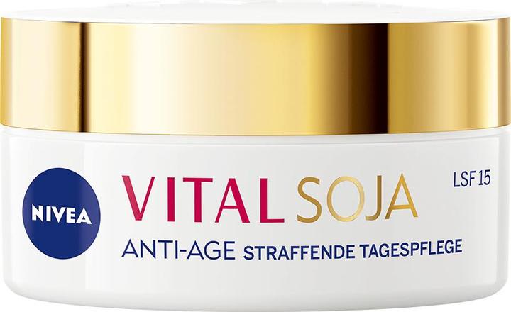 Actual product image NIVEA Vital Soy Anti-Age Day Cream SPF15 Pot 50 ml (50 ml, 24h cream, SPF 15)