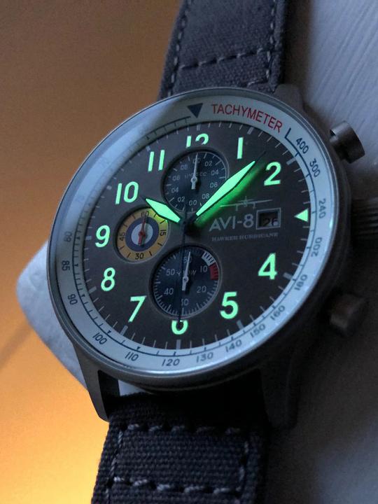 Actual product image AVI-8 AV-4011-0F Hawker Hurricane Classic (Chronograph, 43 mm)