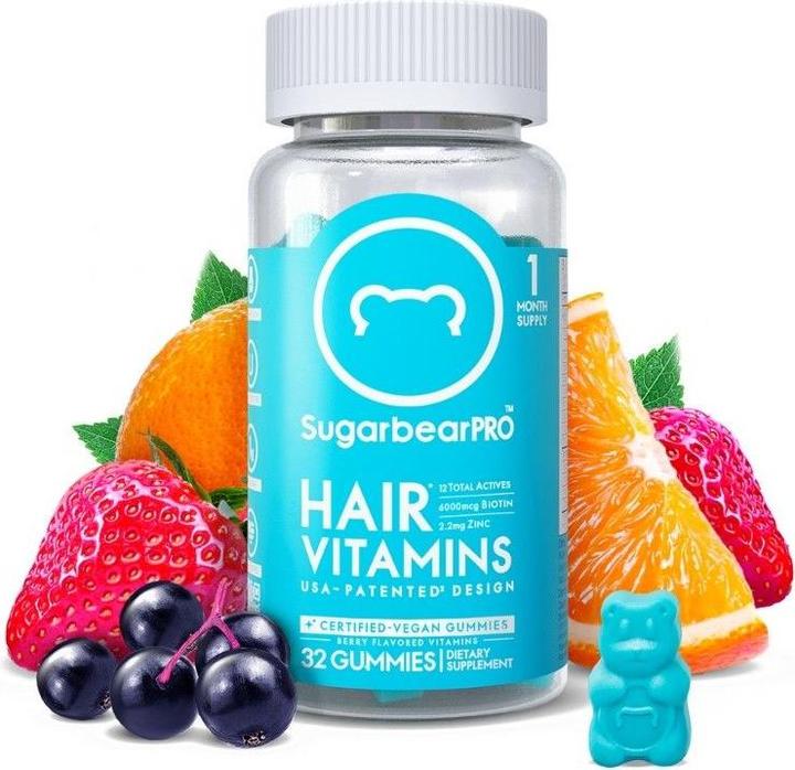 Actual product image Sugarbearhair Hair Vitamins Gummies 6 months (6 Piece, Gummies, 900 g)