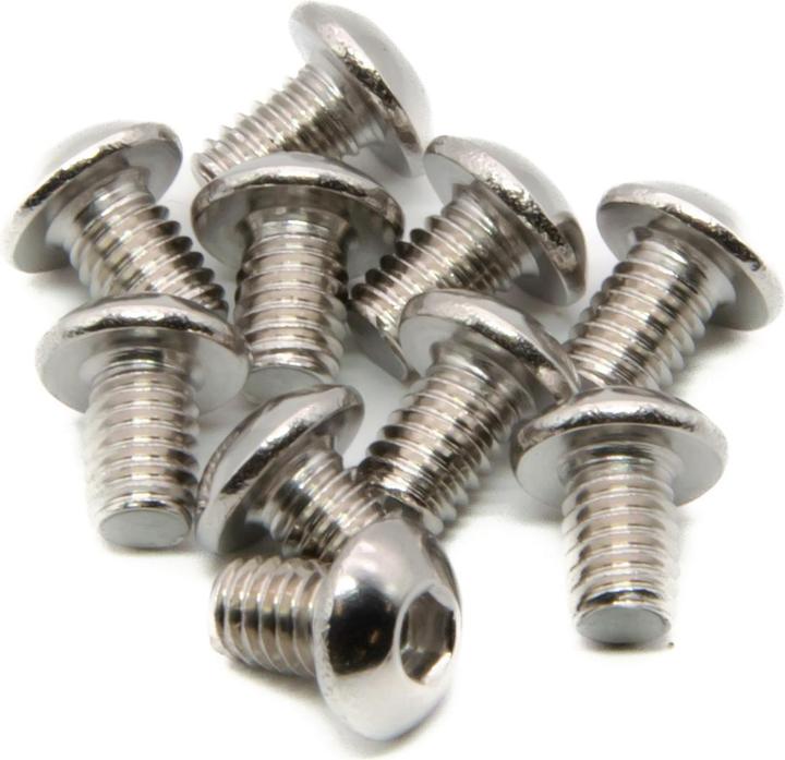 Purecrea 10 pcs M4x6mm pan-head screws set stainless steel