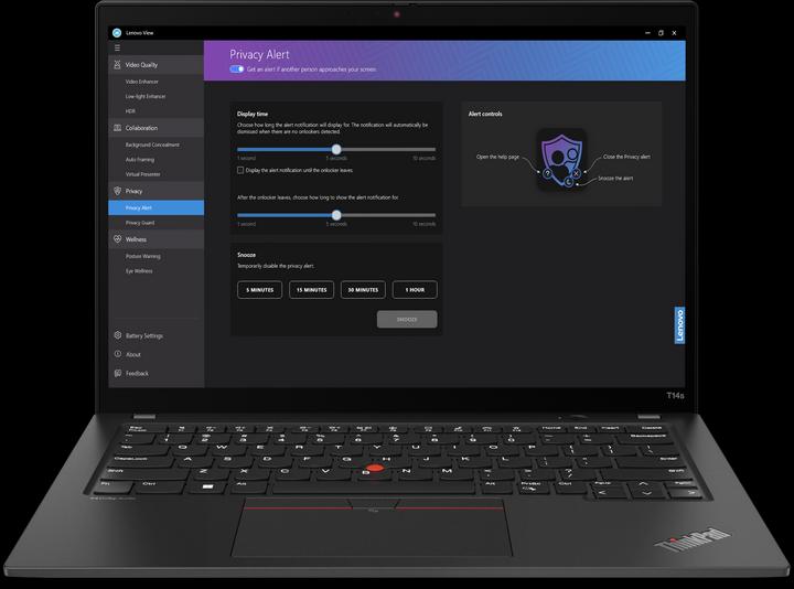 Actual product image Lenovo ThinkPad T14s Gen 4 (14", Intel Core i7-1355U, 32 GB, 1000 GB, DE)