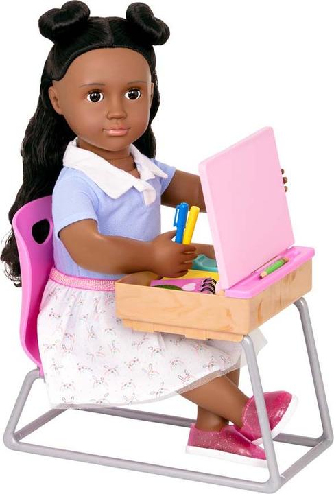 Image du produit Our Generation OG - Banc d'école avec accessoires colorés