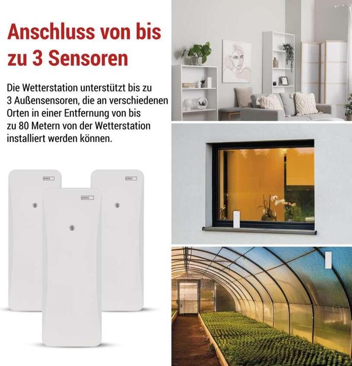 Actual product image Emos Drahtlose Wetterstation E0531
