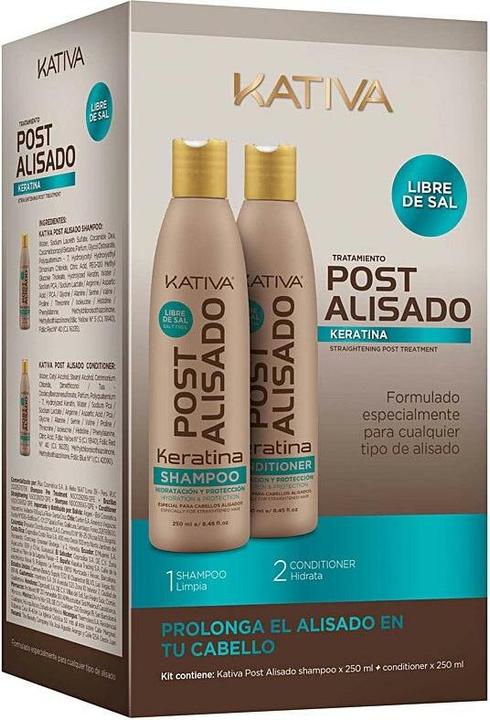 Image du produit Kativa Keratin Post Alisado Profesional Lote 2 pz (500 ml, Shampoing liquide)