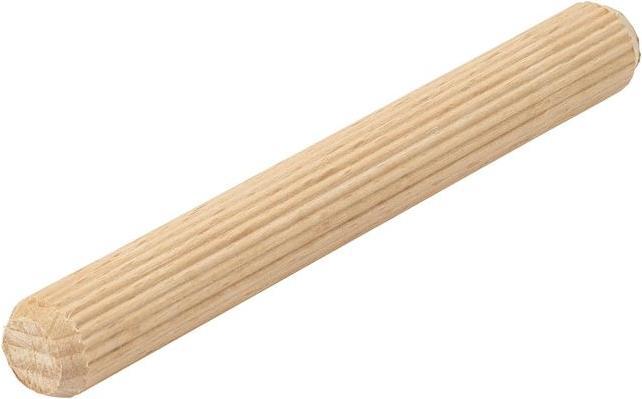 Actual product image BestaPac Riffeldübel aus Holz Buche 8x40