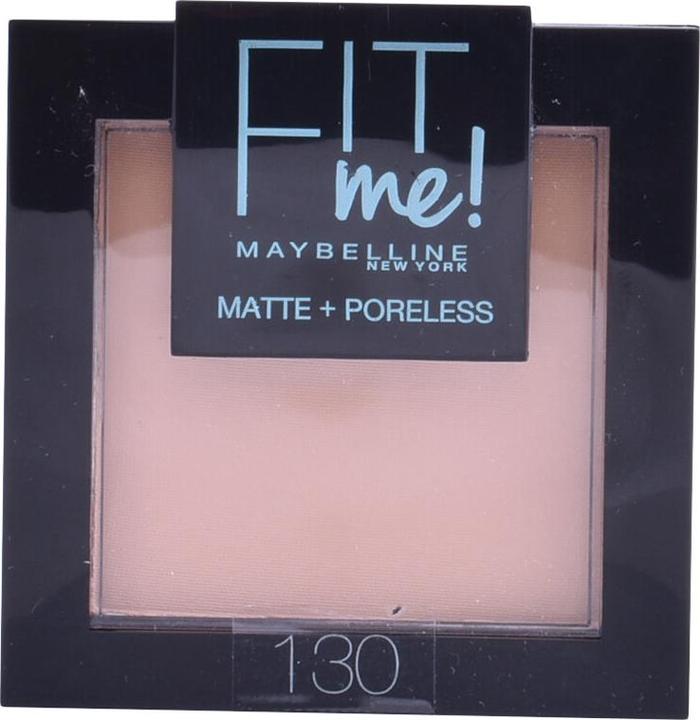 Actual product image Maybelline New York FIT ME MATTE+PORELESS powder #130-buff beige (130 Buff Beige)