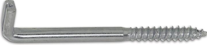 Produktbild Lüsebrink Schlitzschraubhaken mit Holzgewinde und Schlitz 6.8x120 verzinkt-blau (0.12 m)