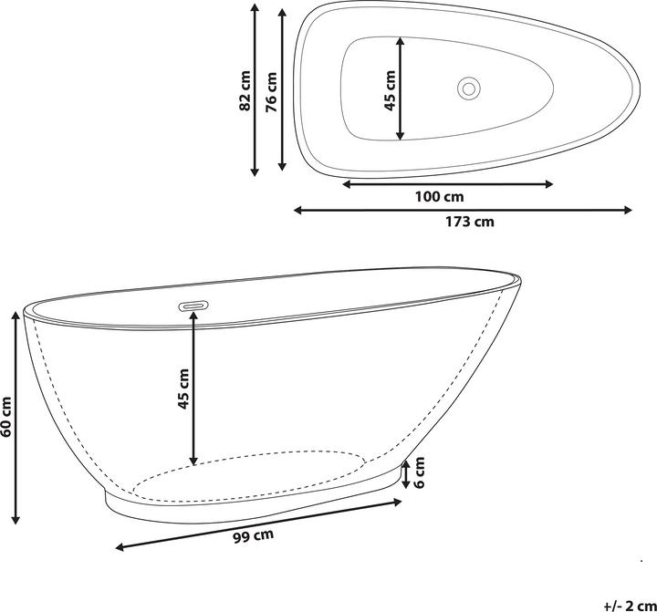 Actual product image Beliani Guiana (240 l, 173 cm, 80 cm)