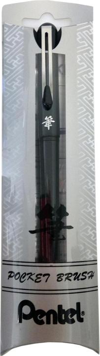 Actual product image Pentel Brush Pen Pocket Brush Pen black (Black, 1 x)