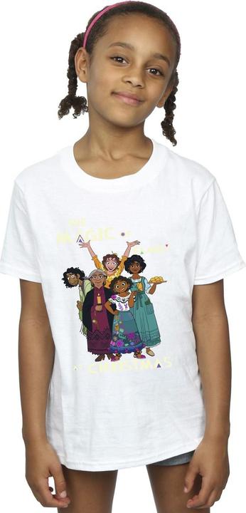Actual product image Disney Girls Encanto Magic Of Family Cotton T-Shirt (140, 146)