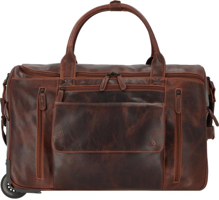Image du produit Greenburry Sac de voyage à 2 roulettes Rugged en cuir 53 cm (43 l)