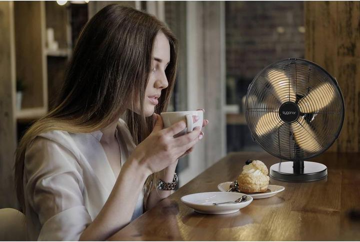 Image du produit Sygonix Ventilateur de table 40W (Ø x H) 335mm x 415mm Noir (59.28 dB)