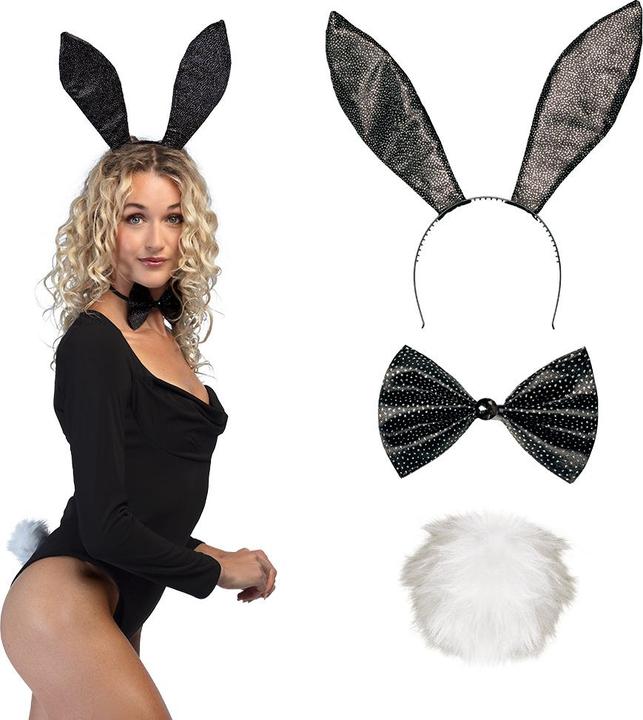 Image du produit Boland Sparkling Bunny Hasen Set:Tiara, Fliege und Schwanz