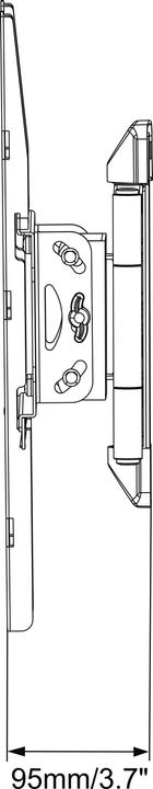 Immagine prodotto Vogels MNT 208 RUOTARE DI 180 (Muro, 55", 25 kg)
