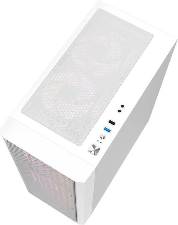 Actual product image Darkflash Tech Computer case Darkflash DK360 (white) + 4 fans (ATX, ITX)