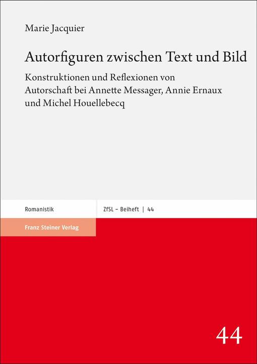 Produktbild Autorfiguren zwischen Text und Bild (Deutsch, Marie Jacquier, 2024)