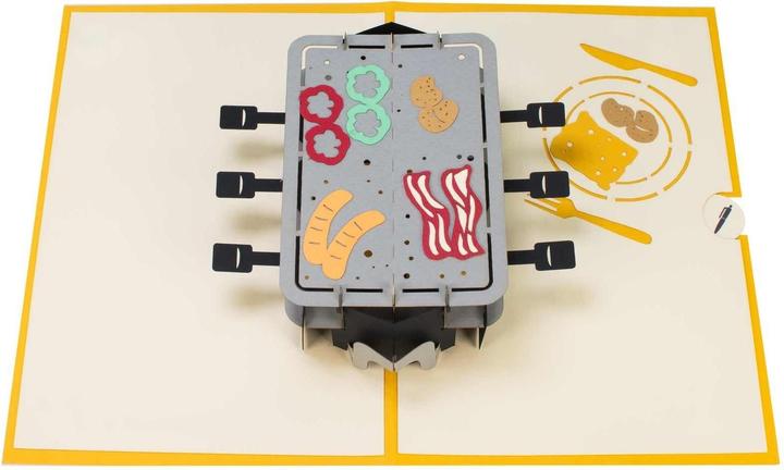 Immagine prodotto Hervorragend Carta raclette 3D pop-up (1 pz.)