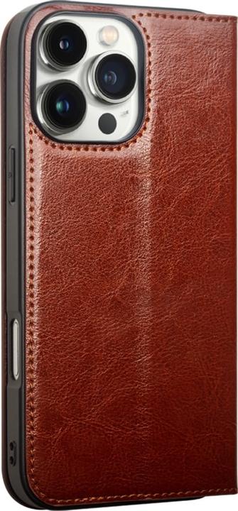 Image du produit QiAlino Fourre Flip cuir véritable (Apple iPhone 16 Pro Max)