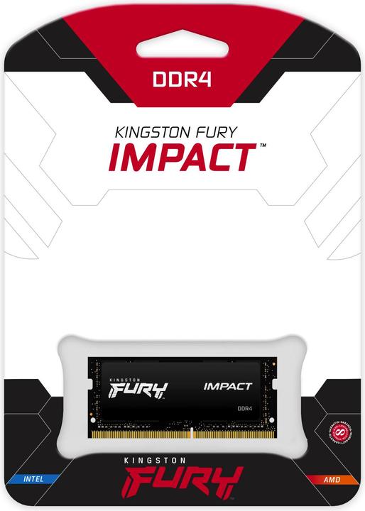 Immagine prodotto Kingston FURY Impact (1 x 16GB, 2666 MHz, DDR4-RAM, SO-DIMM)