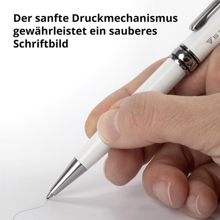 Produktbild Stahlwerk Kugelschreiber mit Gravur Premium-Kugelschreiber mit Halte-Clip (Blau)